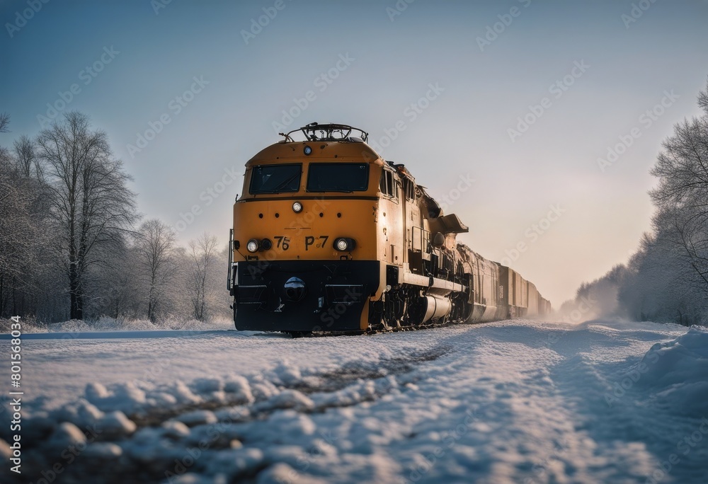 'im dampflok schnee steam locomotive snow railway night historic wagon ...