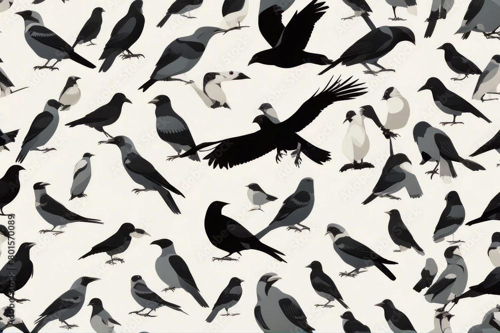 seamless pattern with birds seamless pattern with birds