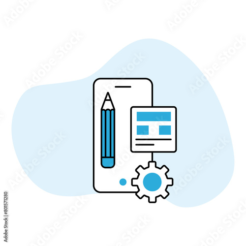 Mastering UI/UX Design Principles and Best Practices, Crafting Seamless User Experiences A Guide to UI/UX Design, illustration icon