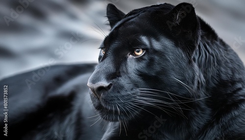 close up of black panther leopard fur print background animal skin backdrop for fashion textile print banner