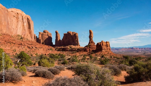 direct sunlight brings life to the garden of eden in arches national park