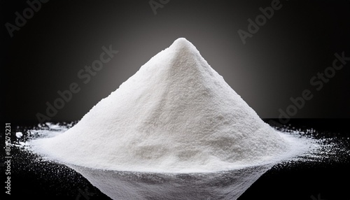 collagen powder heap placed on a transparent background photo