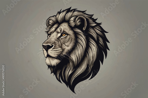 lion head portrait