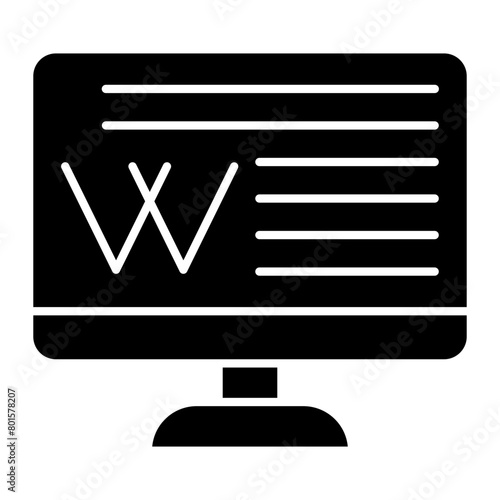 Wikipedia Icon Design photo