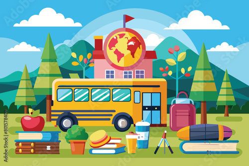 back to school concept vector