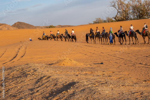 sand dunes in the desert Morocco 