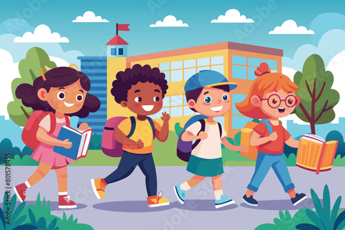 back to school concept vector
