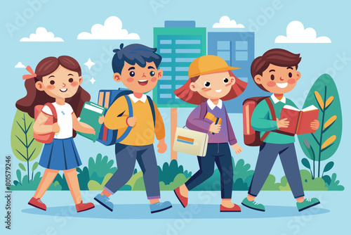 back to school concept vector