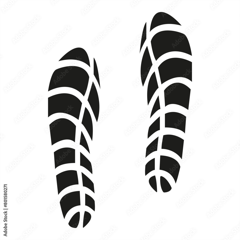 Black rope twist patterns isolated - stock vector Black rope twist patterns isolated - stock vector