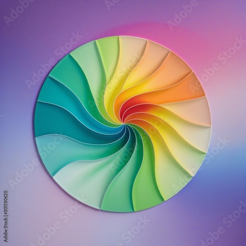 Colorful and Vibrant Emblem Design photo