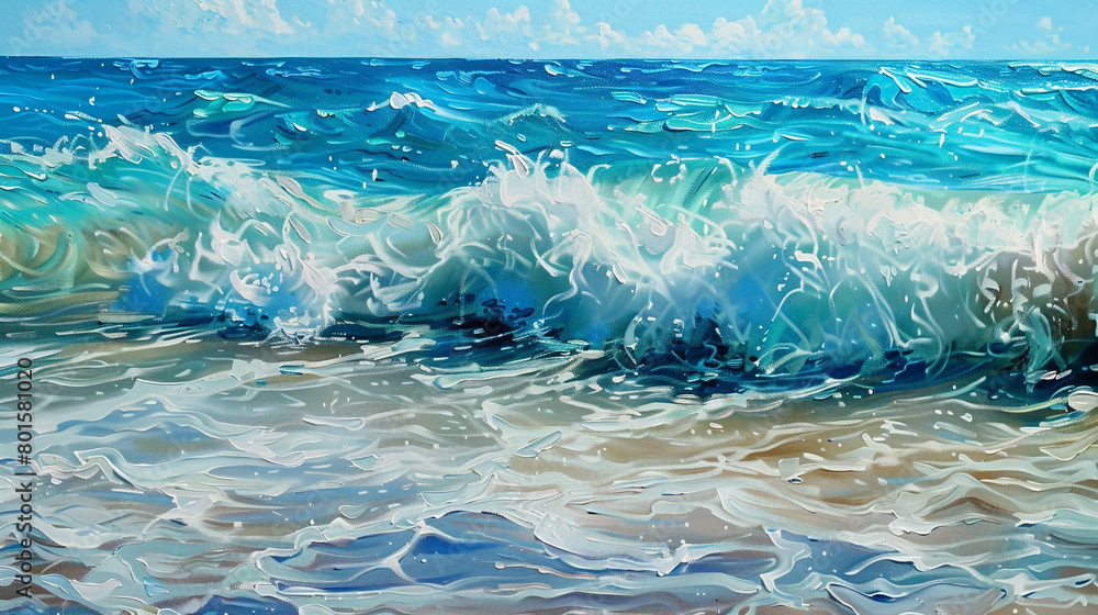background with ocean waves
