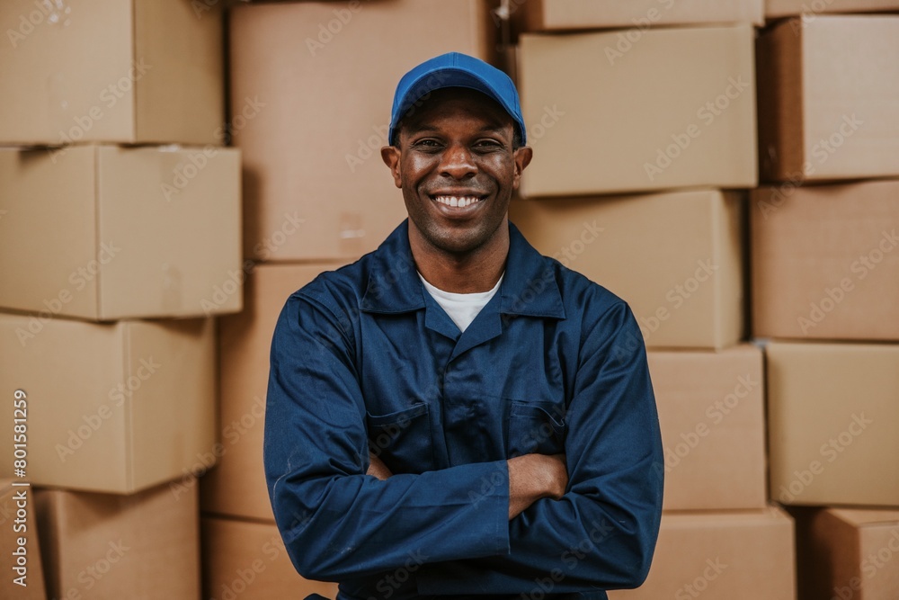 Professional moving service worker, job & career photo Professional moving service worker, job & career photo