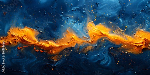 Wallpaper Mural Bold Abstract Art Banner - Unique Canvas Illustration Torontodigital.ca