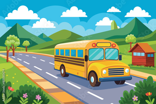 back to school concept vector Illustration