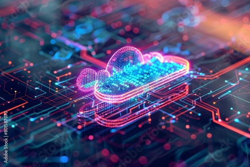 futuristic cloud computing and 5g big data connectivity abstract digital hispeed internet of things illustration photo