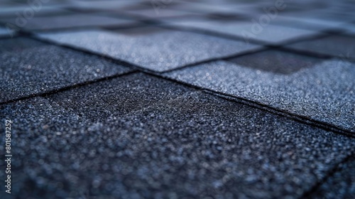 Shingles texture - close up view of asphalt roofing shingles © Ahtesham