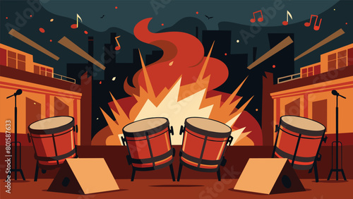 The timpani drums echoed through the concert hall emphasizing the fearinducing words on the music sheets Natural Disasters on the Rise..