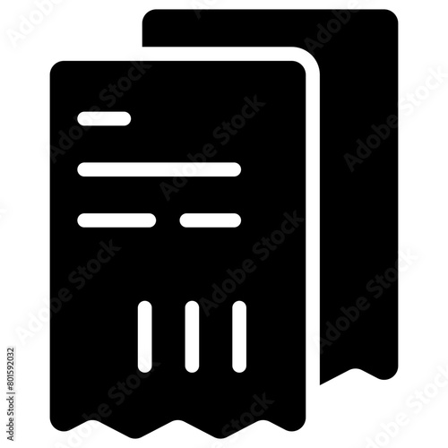 bill solid icon