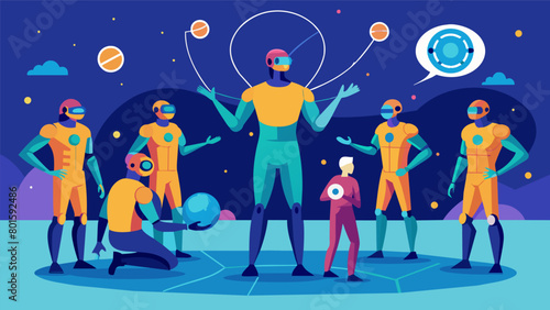 A group of augmented humans with enhanced sensory abilities gather for a sports competition using their neurotechnology to gain an advantage..