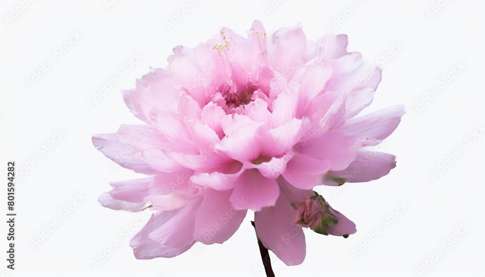 pink flower blossom isolated on a white background as transparent png generative ai plant