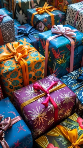 Stack of Wrapped Presents