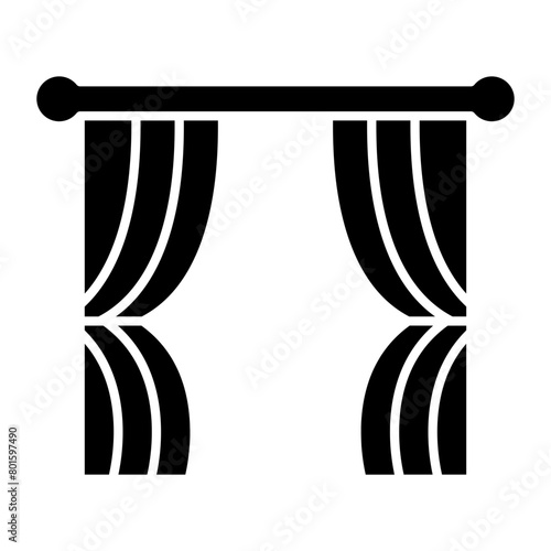 Curtains Line icon