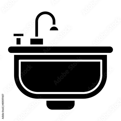 Sink Line icon