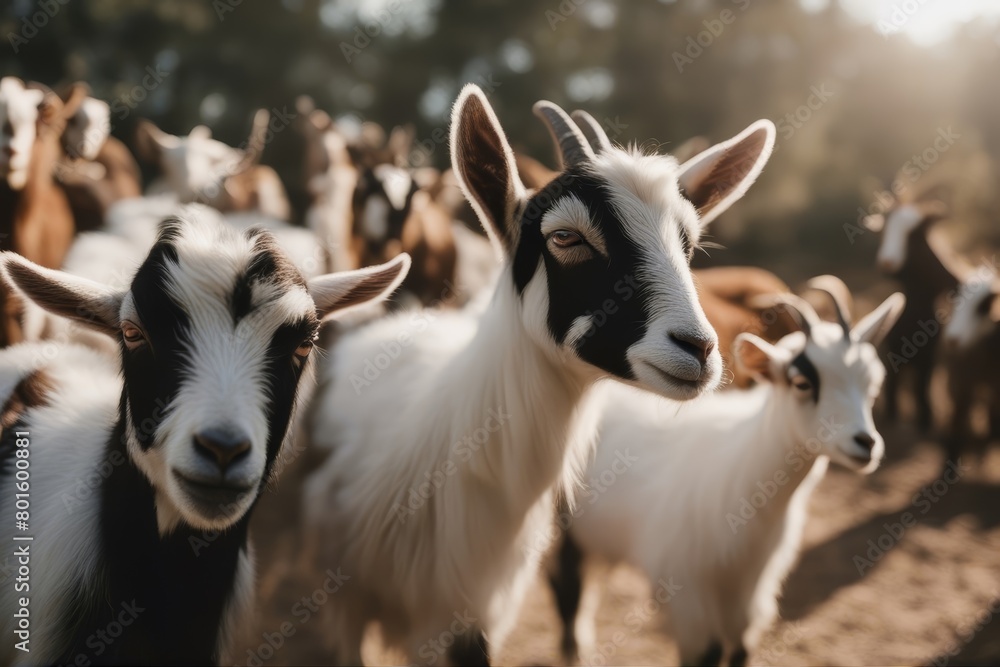 'kids goats group goat goatee children animal pet white black brown5 family farm rural female studio background' 'kids goats group goat goatee children animal pet white black brown5 family farm rural female studio background'