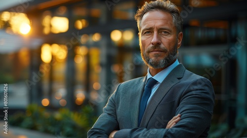 Close Up of Person Wearing Suit and Tie