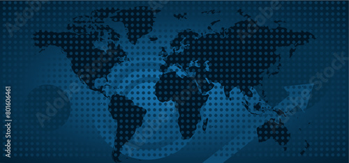 world, continents, travel - vector illustration, background, banner