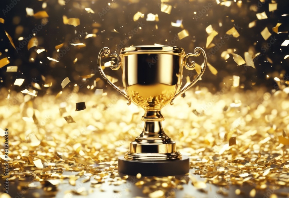 'cup trophy space Golden text. 3d falling confetti. copy rendering. confetti gold award winner success prize sport champion succeed isolated achievement first competition victory white' 'cup trophy space Golden text. 3d falling confetti. copy rendering. confetti gold award winner success prize sport champion succeed isolated achievement first competition victory white'