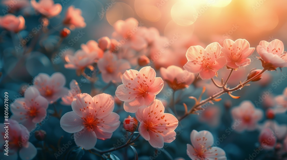 Pink Flowers Sprinkled Amidst Green Grass Pink Flowers Sprinkled Amidst Green Grass