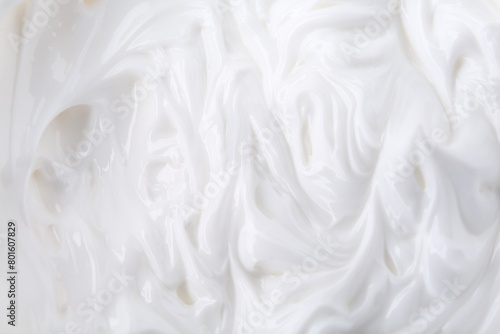 Texture of body care cream as background  top view