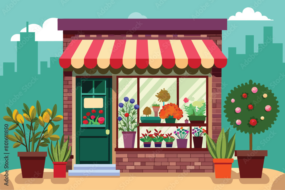 a cartoon illustration of a house with flowers and a fire place. a cartoon illustration of a house with flowers and a fire place.