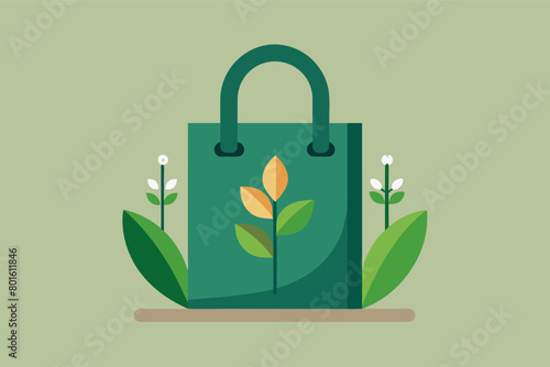 A minimalist image of a reusable shopping bag, promoting sustainable practices.