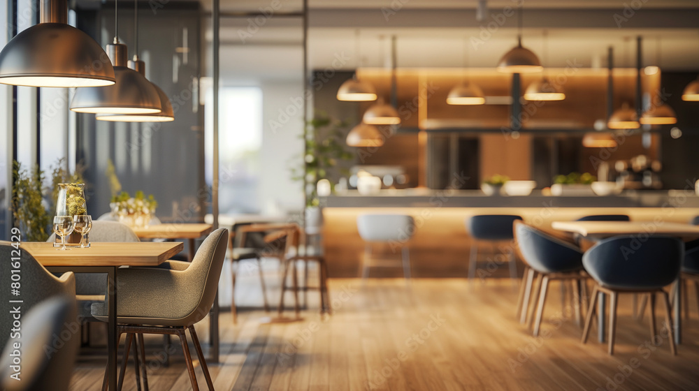 Close-up view: With the soft glow of pendant lights overhead, builders focus intently on renovating modern, bright apartments, their hands skillfully laying down sleek, hardwood fl