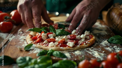 Making pizza. Generative AI
