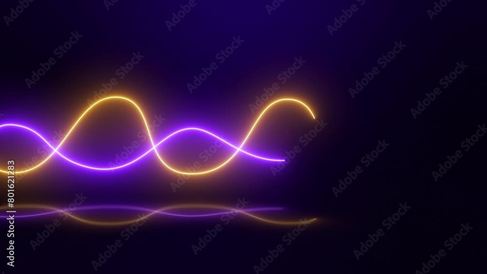 abstract background with glowing lines, neon purple and yellow curves, light rays tecnology effect overlay abstract background with glowing lines, neon purple and yellow curves, light rays tecnology effect overlay