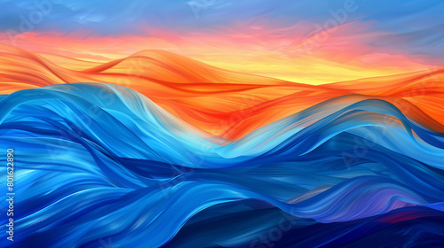 abstract colorful background waves