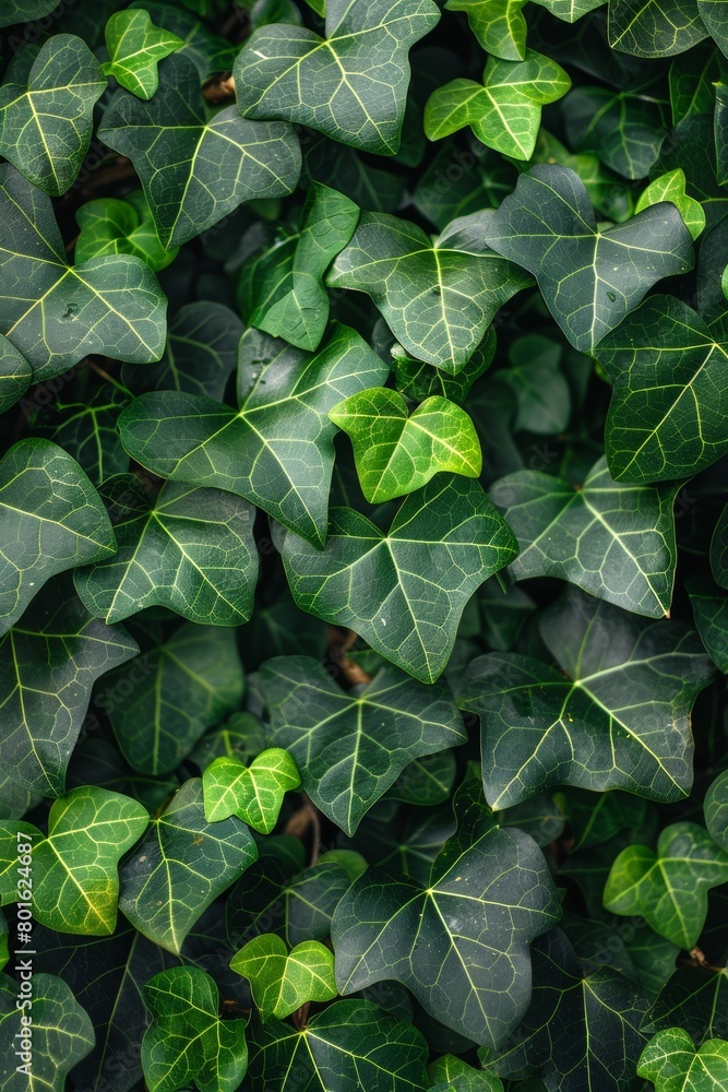 A close up of a large green leafy plant with many leaves, AI A close up of a large green leafy plant with many leaves, AI