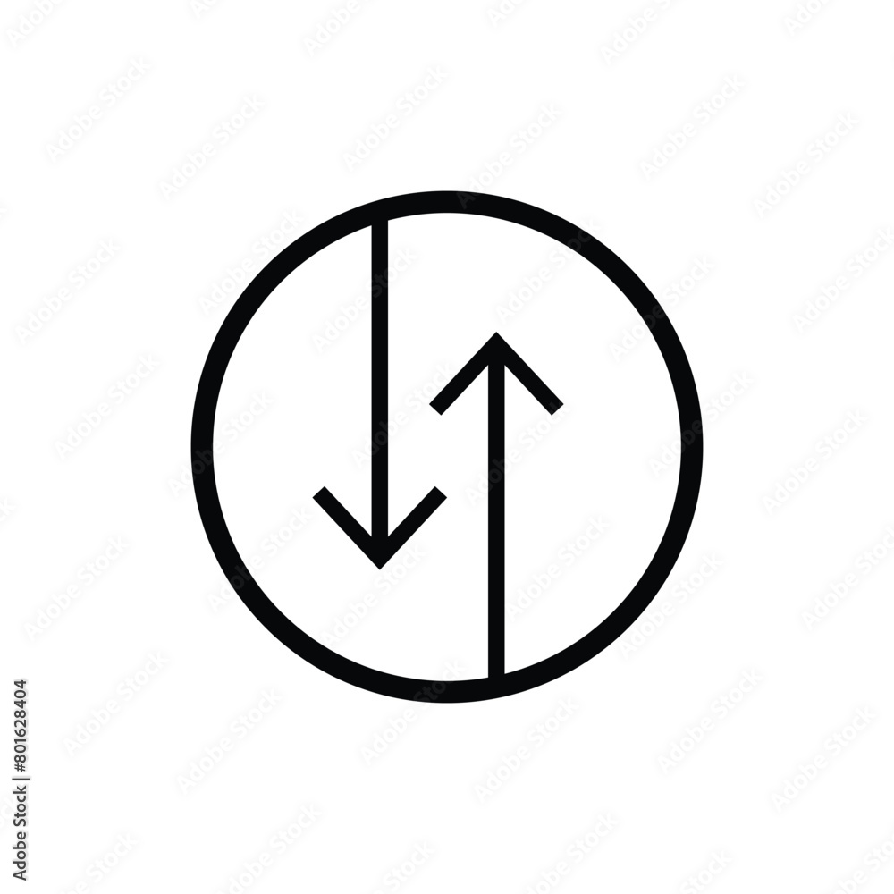 Swipe up-down arrow icon vector isolated on circle line background. filled flat sign, solid pictogram isolated on white background. Exchange symbol, logo. Vector illustration. Eps file 64. Swipe up-down arrow icon vector isolated on circle line background. filled flat sign, solid pictogram isolated on white background. Exchange symbol, logo. Vector illustration. Eps file 64.