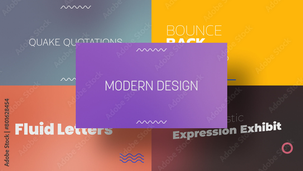 Standard Text Frames | Animated Titles with Control Panels Stock ...