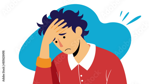 person with headache