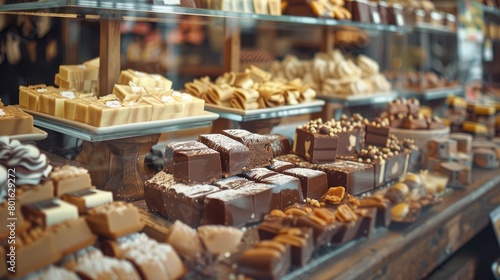 A picturesque view of a fudge sweets