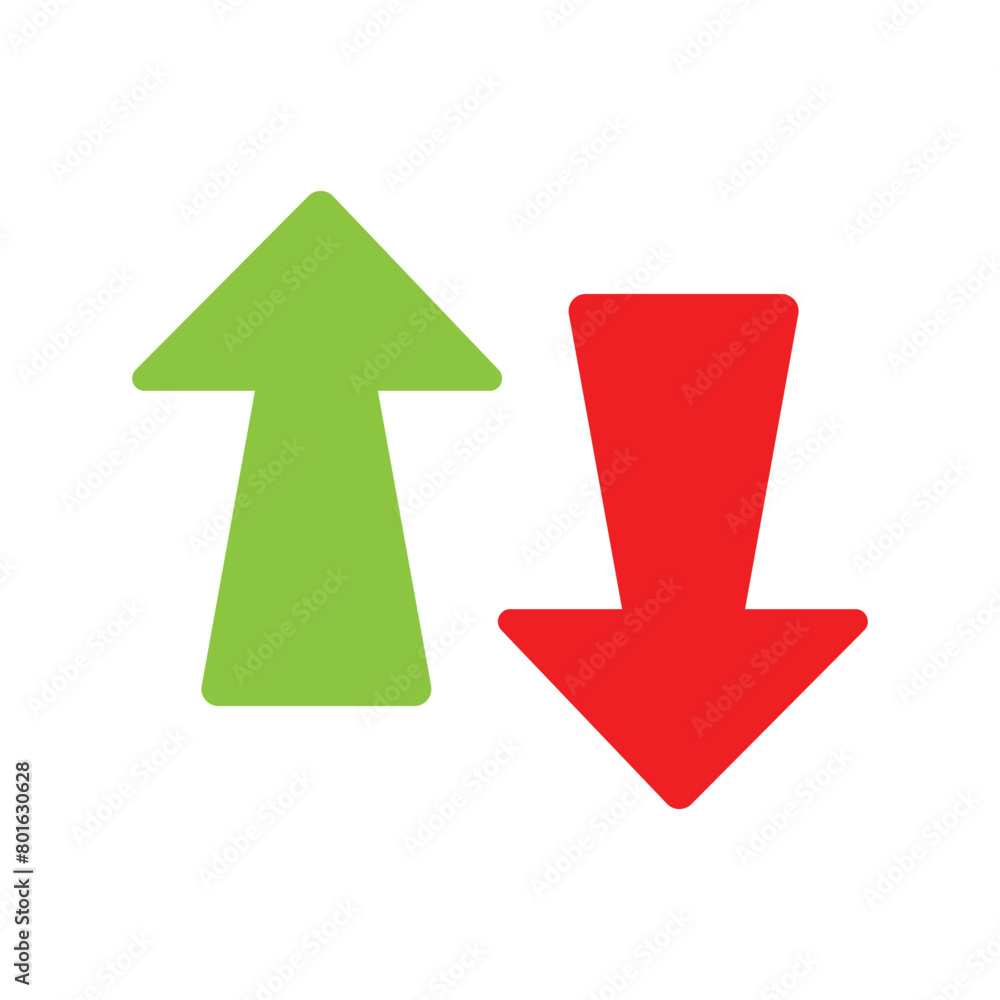Up and down arrow vector isolated on white background. Vector illustration. Eps file 98. Up and down arrow vector isolated on white background. Vector illustration. Eps file 98.