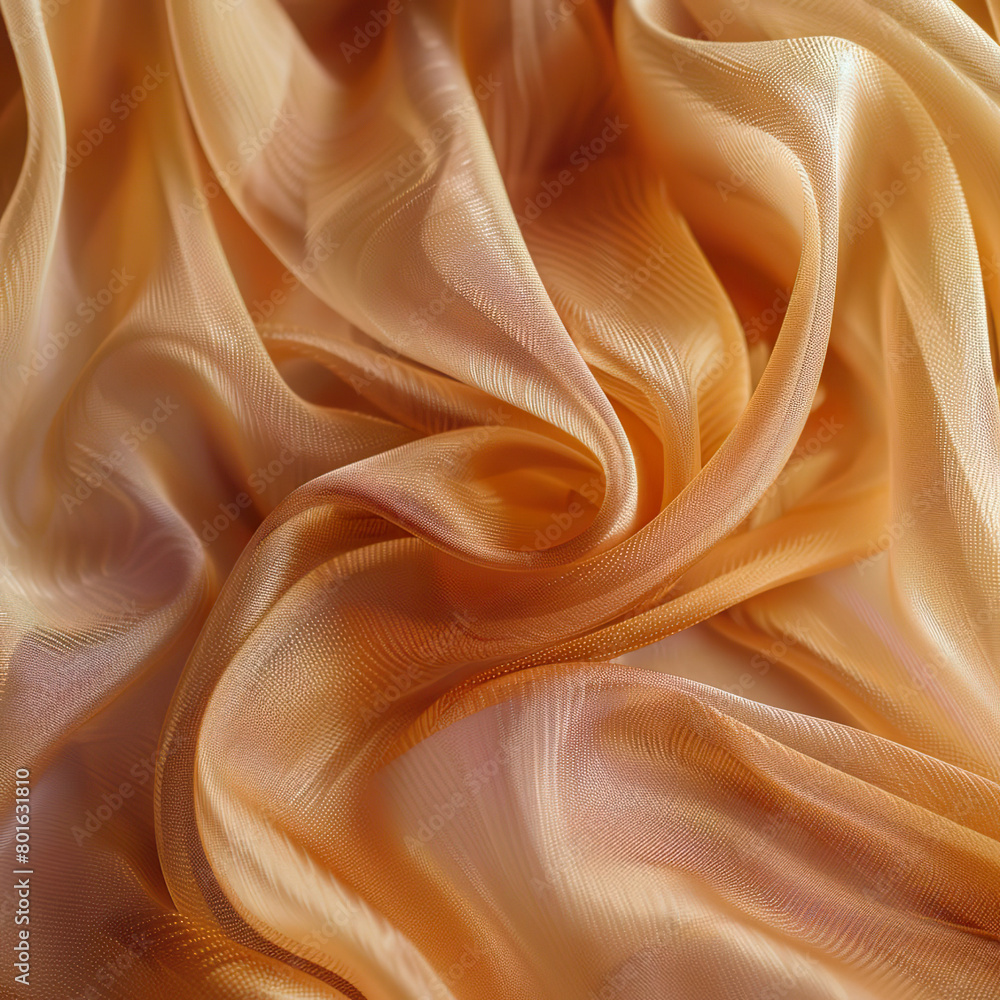 A piece of orange fabric with a pattern on it. Generated by AI A piece of orange fabric with a pattern on it. Generated by AI