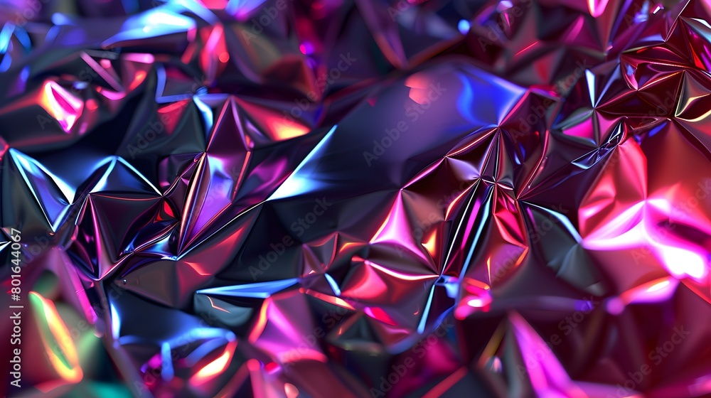 Modern 3D backdrop with moving holographic neon geometrical wavy pattern—a blend of technology and art. Perfect for backgrounds, banners, wallpapers, posters, and covers. Modern 3D backdrop with moving holographic neon geometrical wavy pattern—a blend of technology and art. Perfect for backgrounds, banners, wallpapers, posters, and covers.