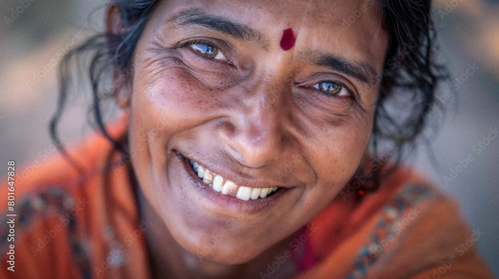 Close-Up Smiling Detailed Middle-Aged 50 to 60 Year Old Woman Brown-Skinned Indian or Latina Close-Up Smiling Detailed Middle-Aged 50 to 60 Year Old Woman Brown-Skinned Indian or Latina