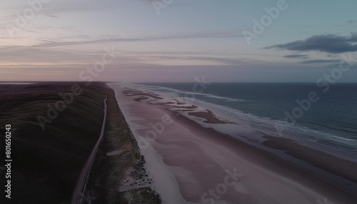 beach of ameland in the evening 6