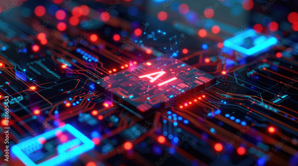 AI with cirtcuit board illustration
AI with cirtcuit board illustration